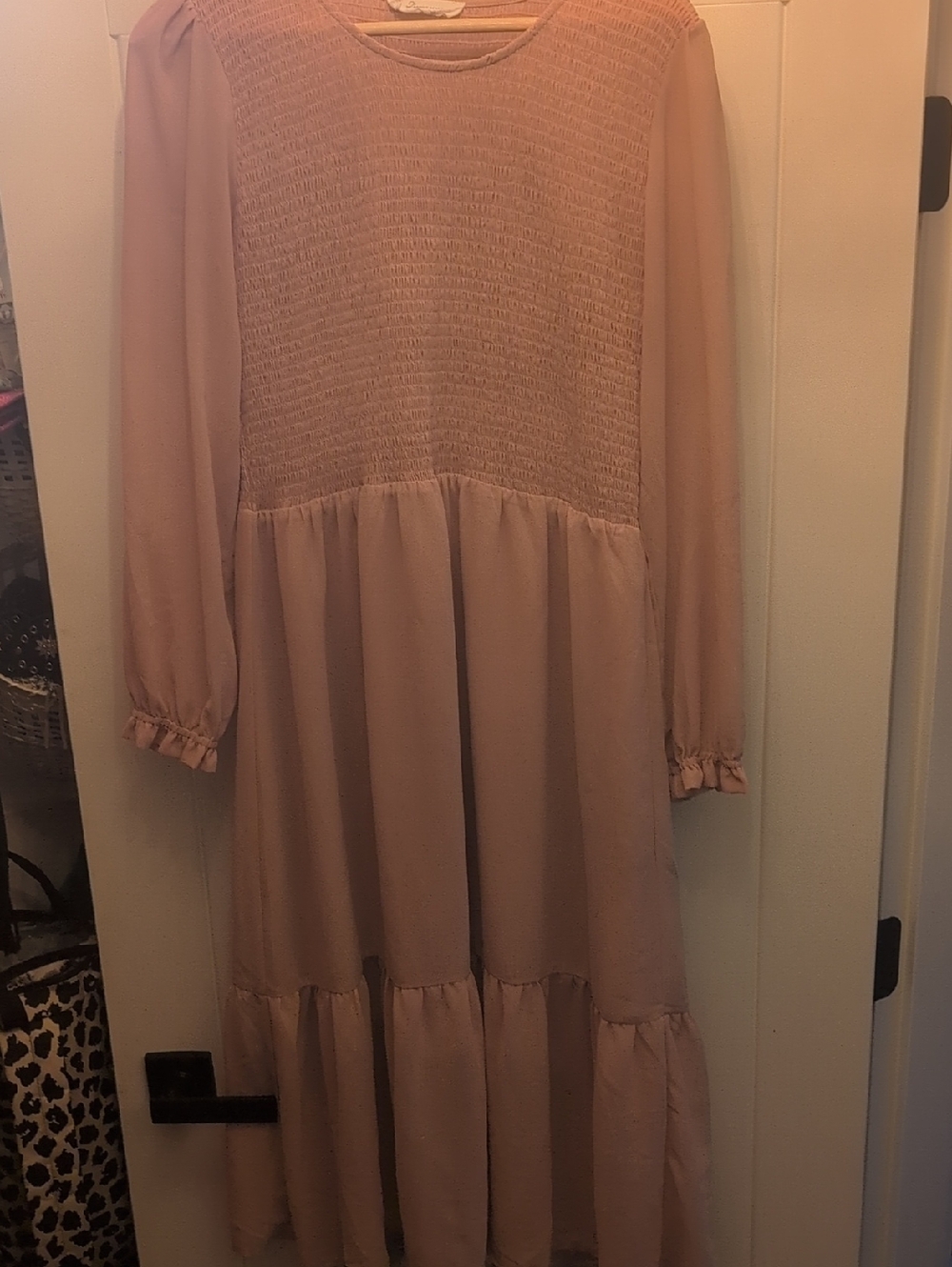 NWOT JillyBox Maxi Dress in Blush Pink